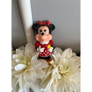 1986 Disney Vinyl Tootsie toy Minnie Mouse Figurine 5" Tall